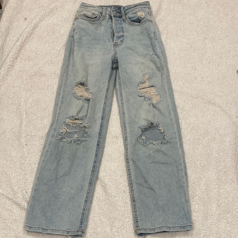 Distressed Denim Jeans